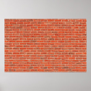 Wall brick wall texture poster