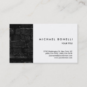 Wall Brick White Professional Business Card