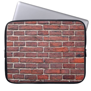 Wall bricks brick wall red bricks laptop sleeve