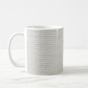 Wall bricks white white brick wall coffee mug