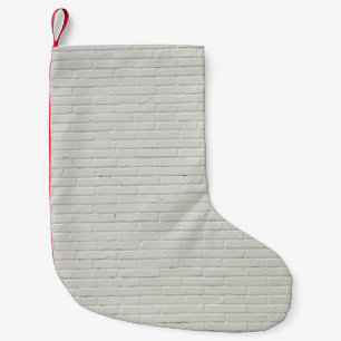 Wall bricks white white brick wall small christmas stocking