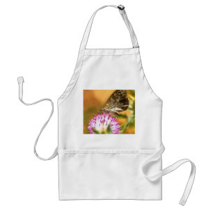 Wall Brown Butterfly Lasiommata megera Painting Standard Apron