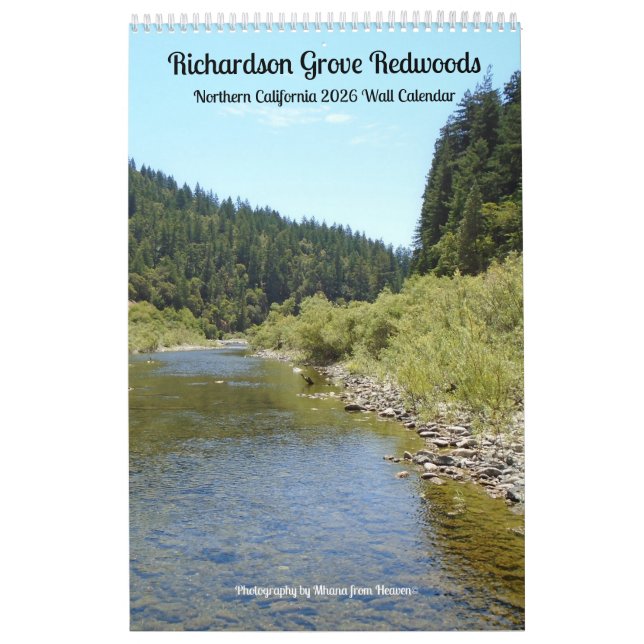 Wall Calendar 2026 Richardson Grove - Single Sheet (Cover)