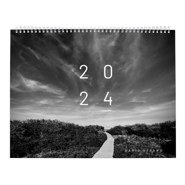 Wall Calendar - Black and White Landscape Photos (Cover)