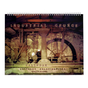 Wall Calendar Industrial Grunge