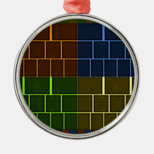 Wall canvas metal tree decoration