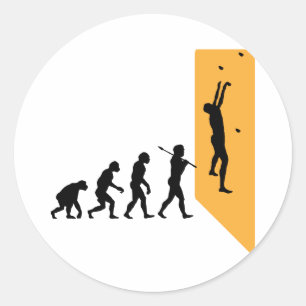 Wall Climbing Classic Round Sticker