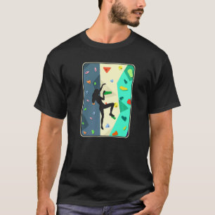 Wall Climbing Girl Indoor Bouldering Woman  1 T-Shirt