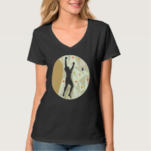Wall Climbing Indoor Rock Climbers Action Alpinism T-Shirt