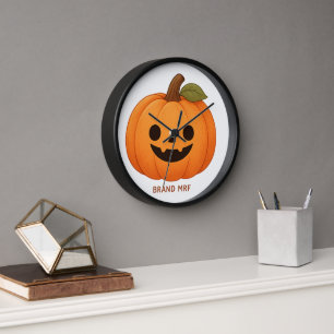 Wall Clock, 10" Round Natural Wood Frame Clock