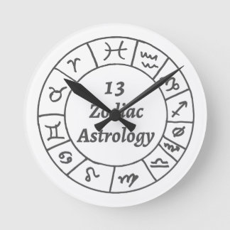 Wall Clock 13 Zodiac Astrology