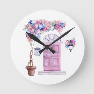 Wall Clock,8" Round Acrylic Wall Clock, Clock