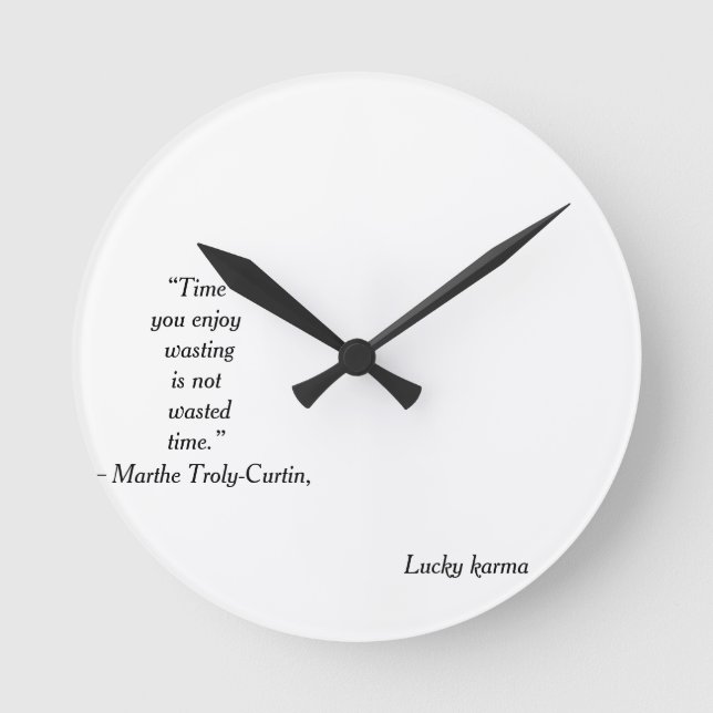 wall clock acrilic by lucky karma (Front)