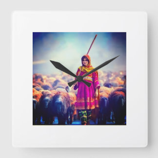 wall clock Afghan design