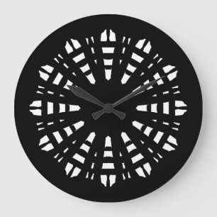 Wall Clock, An elegant black white classic design Large Clock