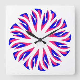 Wall Clock, An elegant multicolor classic design Square Wall Clock