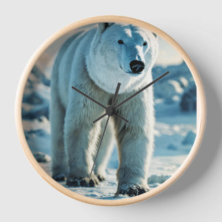 Wall Clock Arctic climate bear