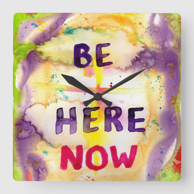 Wall Clock - Be Here Now (Front)