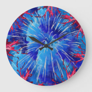 Wall Clock Blue expression