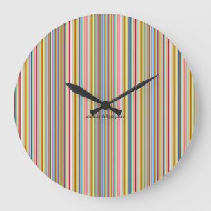 Wall Clock - Candy Stripes