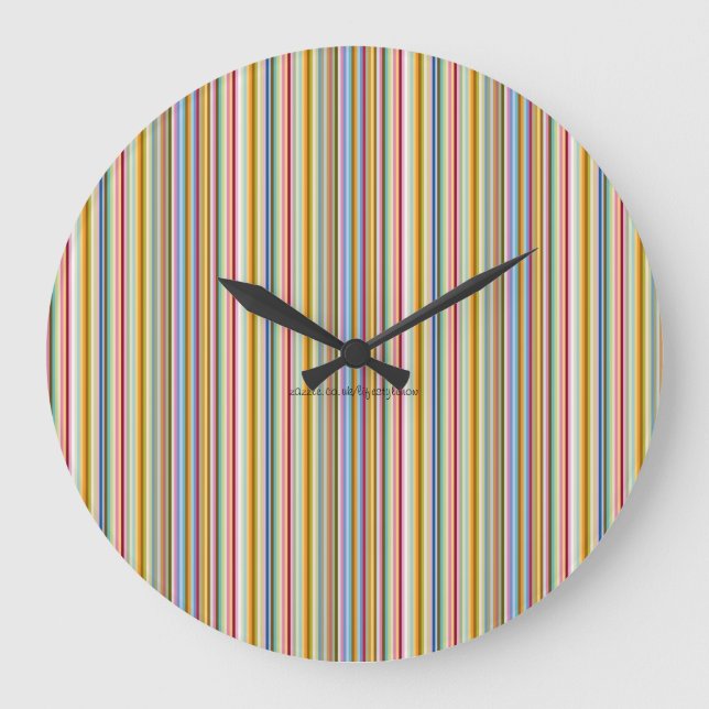 Wall Clock - Candy Stripes (Front)