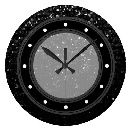 Image of Wall Clock Crystal Bling Strass