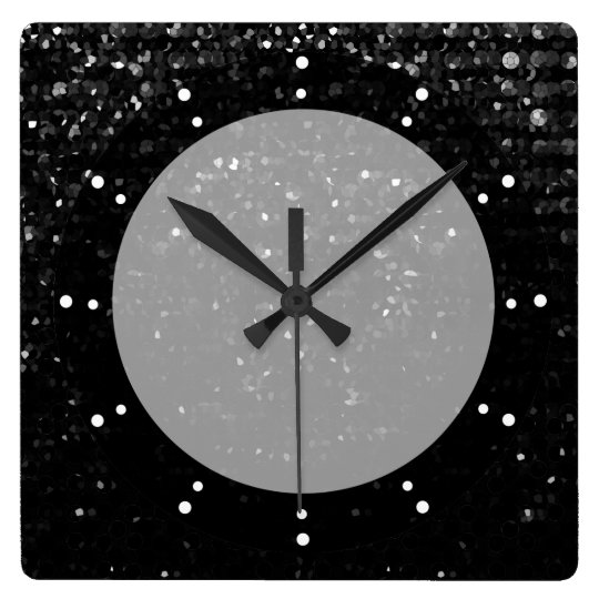 Wall Clock Crystal Bling Strass Zazzle.co.uk