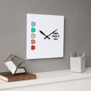 Wall Clock – Cute Dental Art & Positive Decor