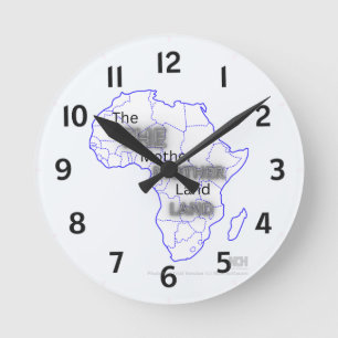 Wall Clock Design With Map Of Africa