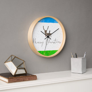 wall clock designed for Christmas