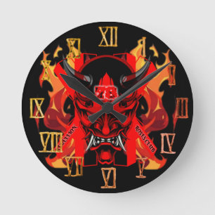 Wall Clock Evil Samurai