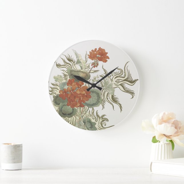 Wall clock - Flowers (Home)