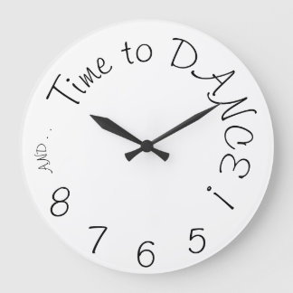 Wall clock for dancers