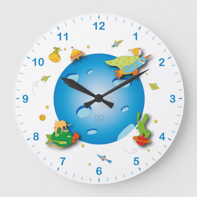 wall clock for kids room (Front)