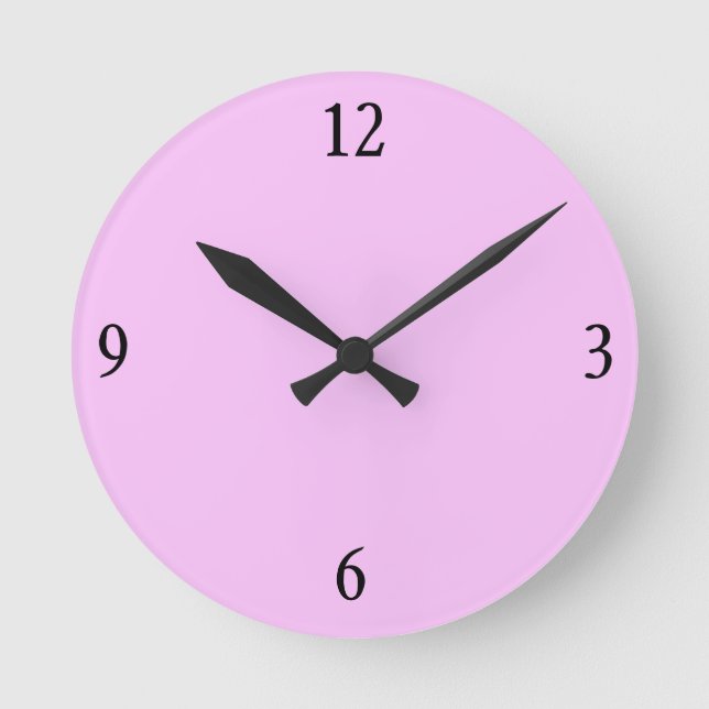 Wall Clock in Pink (Front)