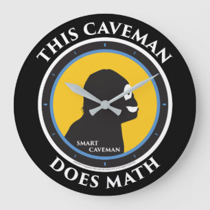 Wall Clock Math Smart Caveman
