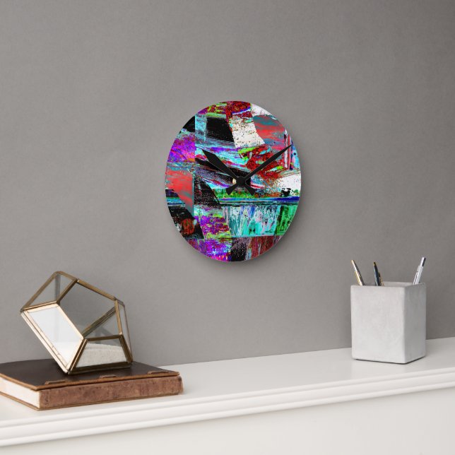 Wall Clock – Neon Pulse (Office)