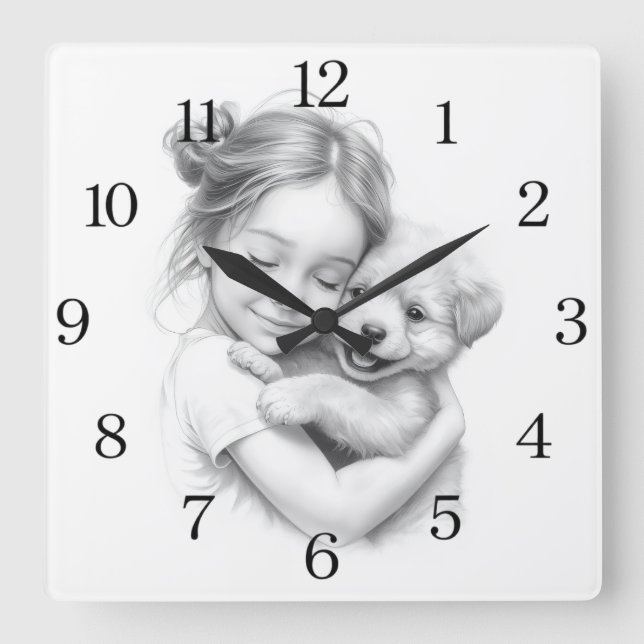 wall clock nursery art (Front)
