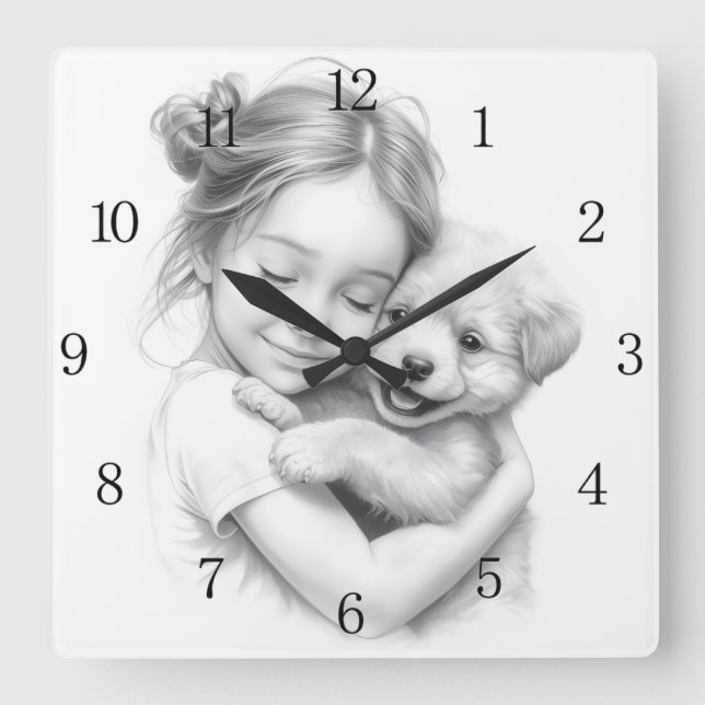 wall clock nursery art Create Your Own Custom (Front)
