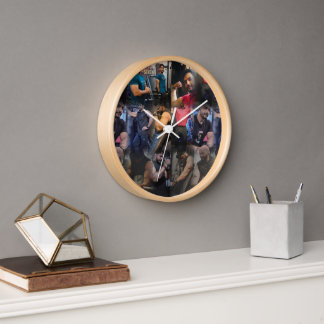 Wall clock printed items wall decor 