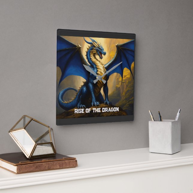 Wall Clock Rise of The Dragon (Office)