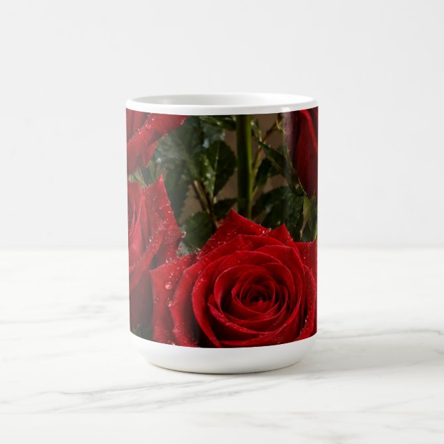 Wall Clock Roses Coffee Mug (Center)