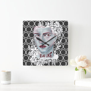 Wall Clock Square I was Like Circled