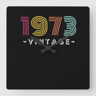 Wall clock Square Vintage 1973