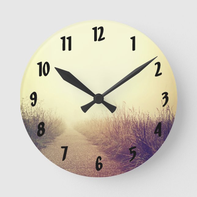Wall Clock Sunrise Pathway Walkway Path Side Walk (Front)