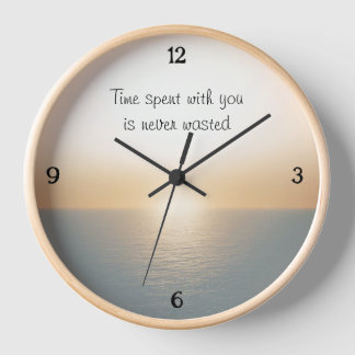 Wall Clock. Time spent with you Clock
