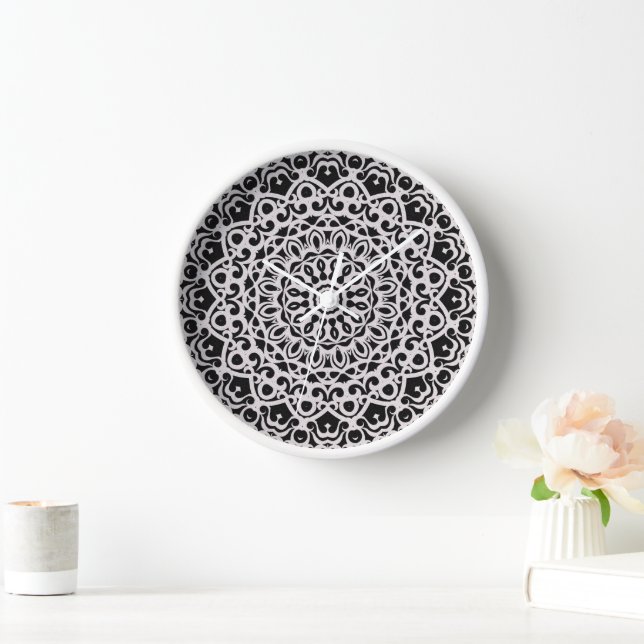 Wall Clock Tribal Mandala G385 (Home)