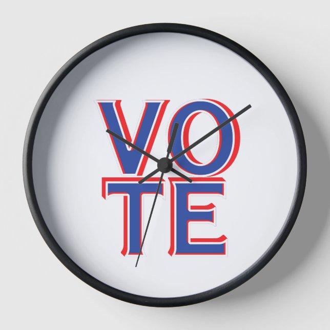 Wall Clock Vote Political Campaign Merchandise  (Front)