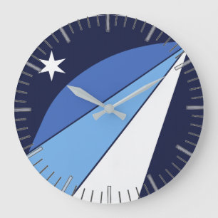 Wall Clock with Flag of Columbia, SC