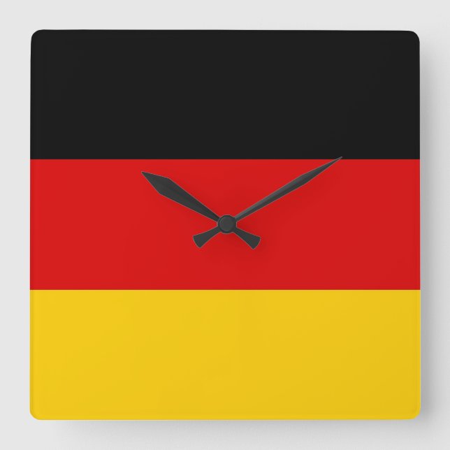 Wall Clock with Flag of Germany (Front)